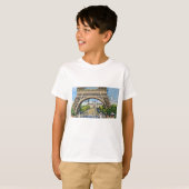 Onder de Eiffeltoren – Parijs stadsleven T-shirt (Voorkant volledig)