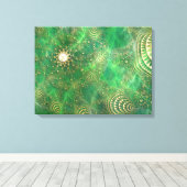 Onder de Emerald Zee Canvas Print (Insitu (Houten vloer))