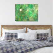 Onder de Emerald Zee Canvas Print (Insitu (Slaapkamer))
