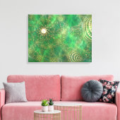 Onder de Emerald Zee Canvas Print (Insitu (Woonkamer))