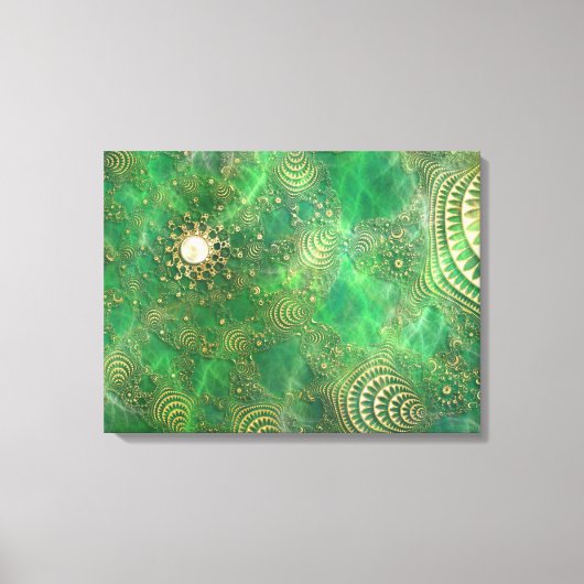 Onder de Emerald Zee Canvas Print (Voorkant)