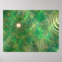 Onder de Emerald Zee Print