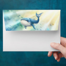 Onder de envelop van het Baby shower van het Zee