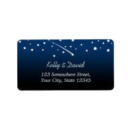 Onder de etiketten van het Adres van de Terugkeer