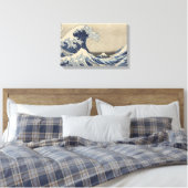 Onder de Golf van Kanagawa - De Grote Golf Canvas Afdruk (Insitu (Slaapkamer))