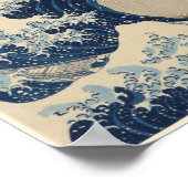 Onder de Golf van Kanagawa (De Grote Golf) Poster (Hoek)