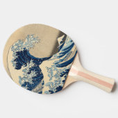 Onder de Golf van Kanagawa door Katsushika Hokusai Tafeltennisbatje (Zijkant)