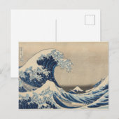 Onder de golf van Kanagawa door Katsushika Print Briefkaart (Voorkant / Achterkant)