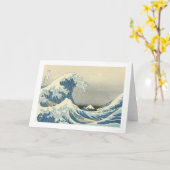 Onder de golf van Kanagawa, Hoku Kaart (Gele Bloem)