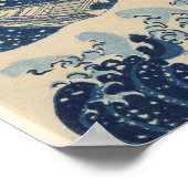 Onder de golf van Kanagawa Print (Hoek)