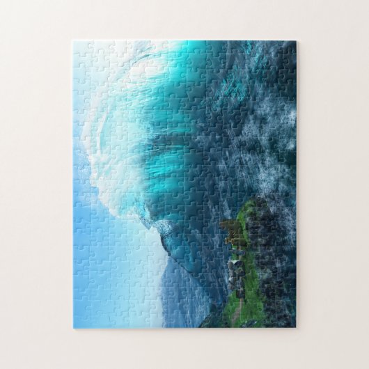 Onder de Golfpuzzel Legpuzzel (Verticaal)