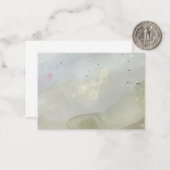 "Onder de golven": originele Kaart van de Abstract Notitiekaartje (Voorkant / Achterkant in situ)