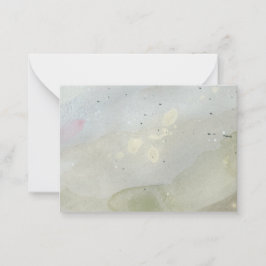 "Onder de golven": originele Kaart van de Abstract Notitiekaartje