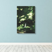 Onder de groene muurkunst canvas afdruk (Insitu (Houten vloer))