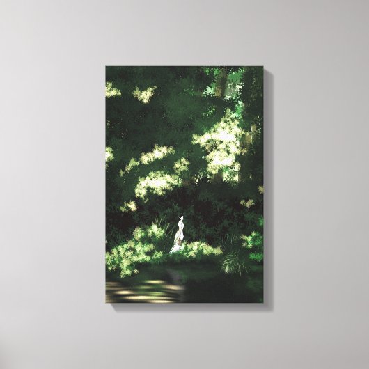 Onder de groene muurkunst canvas afdruk (Voorkant)