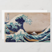 Onder de Grote Golf van Kanagawa Briefpapier (Voorkant / Achterkant)