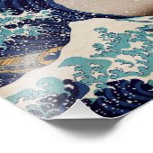 Onder de Grote Golf van Kanagawa Foto Afdruk (Hoek)