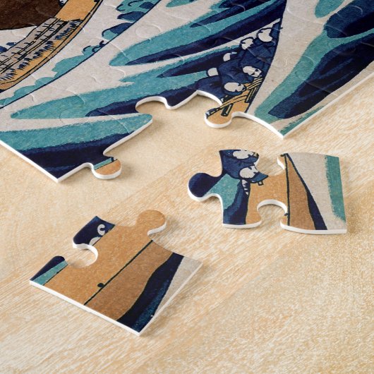 Onder de Grote Golf van Kanagawa Legpuzzel (Zijkant)