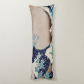 Onder de Grote Golf van Kanagawa Lichaamskussen (Achterkant (Verticaal))