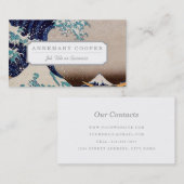 Onder de Grote Golf van Kanagawa Visitekaartje (Voorkant / Achterkant)