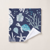 Onder de grote schaal van het Zee Bad Handdoek (Wasdoekje)