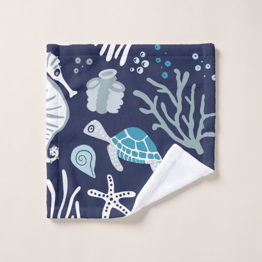 Onder de grote schaal van het Zee Bad Handdoek (Wasdoekje)