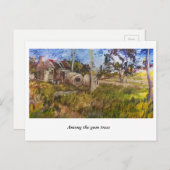 Onder de Gum Trees, Old Homestead, NSW Briefkaart (Voorkant / Achterkant)