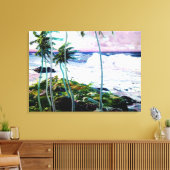 Onder de handelswinden, Barbados Canvas Afdruk (Insitu (Woonkamer))
