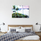 Onder de handelswinden, Barbados Canvas Afdruk (Insitu (Slaapkamer))