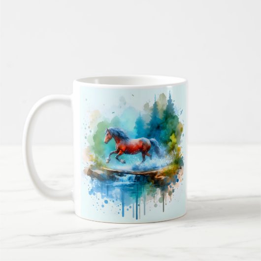 Onder de Horizon Silencieux, prachtige kopje Koffiemok (Links)