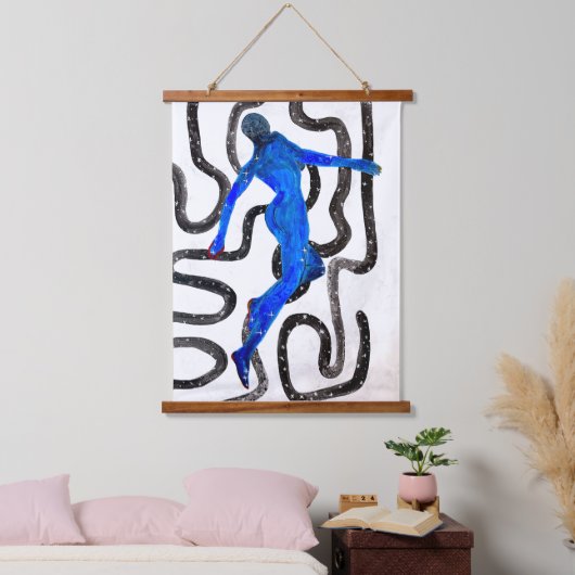 onder de huid hangend wandkleed (Slaapkamer)