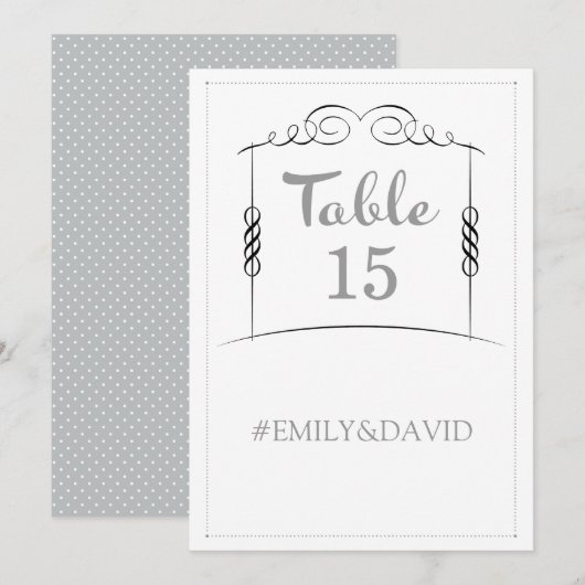 Onder de Joodse Joodse Tabelnummers van Chuppah Kaart (Voorkant / Achterkant)