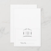 Onder de Joodse Kaart van Chuppah Wedding Escort (Voorkant / Achterkant)