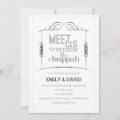 Onder de Joodse uitnodiging voor het Joodse huweli (Voorkant)