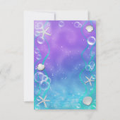 ONDER DE Kaart ZEE Enchanted Party Table Number (Achterkant)