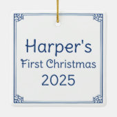 Onder de kerstboom, kerstboom Ornament (Achterkant)