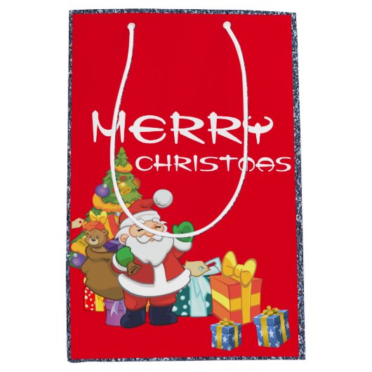 Onder de kerstboom medium cadeauzakje (Voorkant)