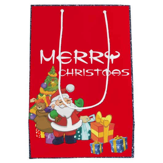 Onder de kerstboom medium cadeauzakje (Achterkant)