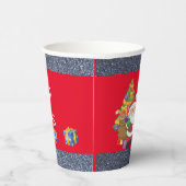 Onder de kerstboom papieren bekers (Rechts)