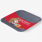 Onder de kerstboom papieren bordje (Gebogen)