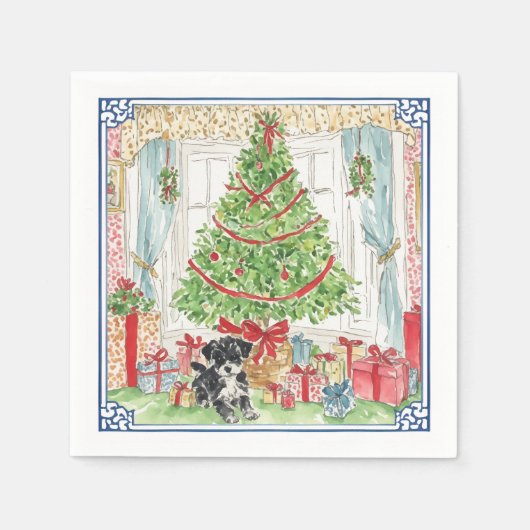 Onder de kerstboom servet (Voorkant)