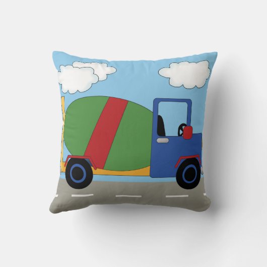 Onder de Kinder Cement Truck Pillow Kussen (Achterkant)