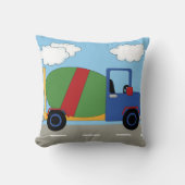 Onder de Kinder Cement Truck Pillow Kussen (Voorkant)