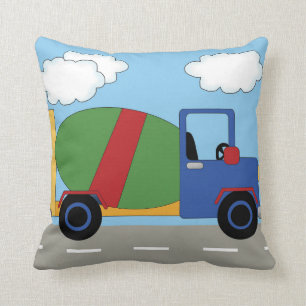 Onder de Kinder Cement Truck Pillow Kussen