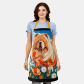 ONDER DE KLAPROZEN Chow Chow Schort (Gedragen)