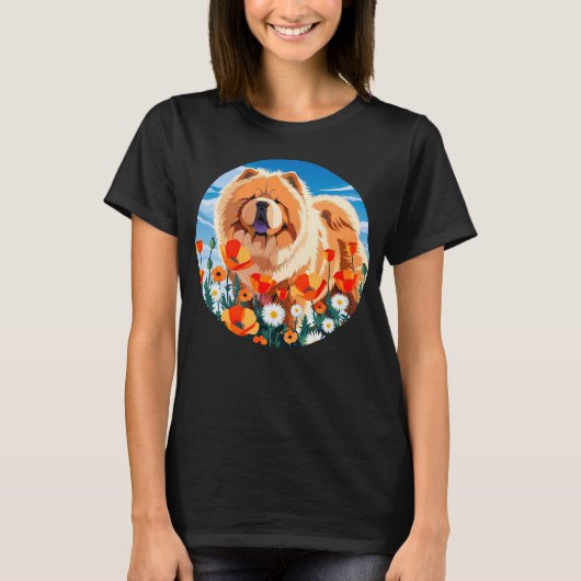 ONDER DE KLAPROZEN Chow Chow T-shirt (Voorkant)