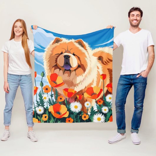 ONDER DE KLAPROZEN Chow  Fleece Deken