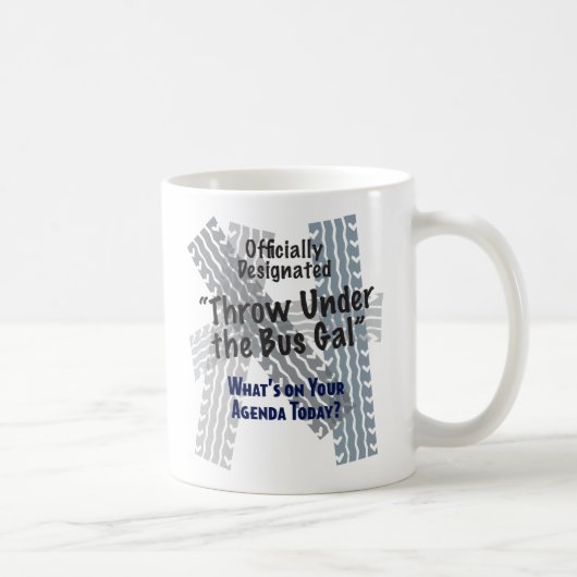 Onder de klassieke witte Mok van de bus (Rechts)