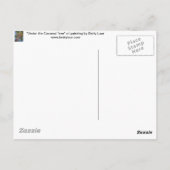 Onder de kokosstructuur briefkaart (Achterkant)