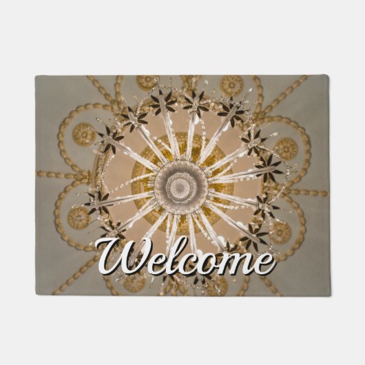Onder de kroonluchter welkomstmat deurmat (Voorkant)